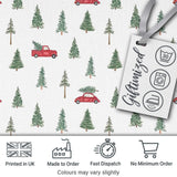 Winter Forest Red Car Christmas Tree Pattern Seamless Design Lovely  Digital Print Material by the Metre UK Sewing Quilting Textile
