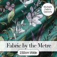 Vintage Botanical Floral Sketch Teal Background Seamless Pattern  Digital Print Material by the Metre UK Sewing Quilting Textile