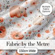 Cute Bear Floral Woodland Nursery Pattern Seamless Watercolour  Digital Print Material by the Metre UK Sewing Quilting Textile