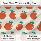 Cute Tomato Cartoon Pattern Minimal Design Thoughtful Gift Idea  Digital Print Material by the Metre UK Sewing Quilting Textile