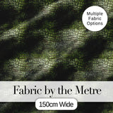 Green Crocodile Skin Texture Pattern Thoughtful Gift Idea Lovely  Digital Print Material by the Metre UK Sewing Quilting Textile