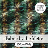 Teal Crocodile Skin Texture Pattern Luxury Design Cute Unique Gift  Digital Print Material by the Metre UK Sewing Quilting Textile