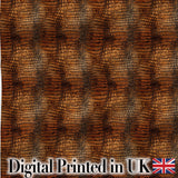 Glossy Tan Crocodile Texture Pattern Luxury Leather Look Design  Digital Print Material by the Metre UK Sewing Quilting Textile