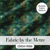 Deep Teal Crocodile Texture Pattern Bold Reptile Skin Design Lovely  Digital Print Material by the Metre UK Sewing Quilting Textile