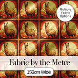 Standing Alpaca Mountain Sunset Scenic Pattern Perfect Gift for Her  Digital Print Material by the Metre UK Sewing Quilting Textile