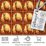 Standing Alpaca Mountain Sunset Scenic Pattern Perfect Gift for Her  Digital Print Material by the Metre UK Sewing Quilting Textile