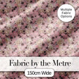 Blonde Chibi Girl Floral Pink Pattern Cute Character Design Lovely  Digital Print Material by the Metre UK Sewing Quilting Textile