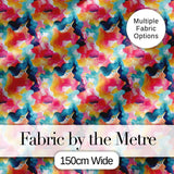 Watercolour Blend Abstract Flow Soft Pink Yellow Blue Pattern Lovely  Digital Print Material by the Metre UK Sewing Quilting Textile