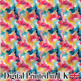Watercolour Blend Abstract Flow Soft Pink Yellow Blue Pattern Lovely  Digital Print Material by the Metre UK Sewing Quilting Textile
