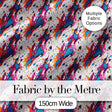 Dynamic Paint Splatter White Background Abstract Pattern Lovely  Digital Print Material by the Metre UK Sewing Quilting Textile