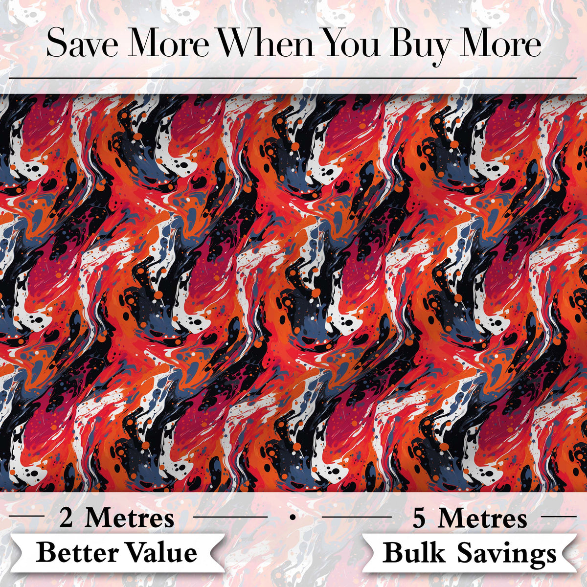 Bright Paint Splash Multicolour Abstract Pattern Cute Unique Gift  Digital Print Material by the Metre UK Sewing Quilting Textile