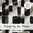 Modern Rounded Shapes Black Grey Minimalist Geometric Pattern Lovely  Digital Print Material by the Metre UK Sewing Quilting Textile