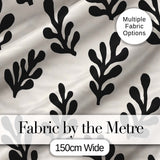Topographic Contour Lines Black Cream Abstract Landscape Pattern  Digital Print Material by the Metre UK Sewing Quilting Textile