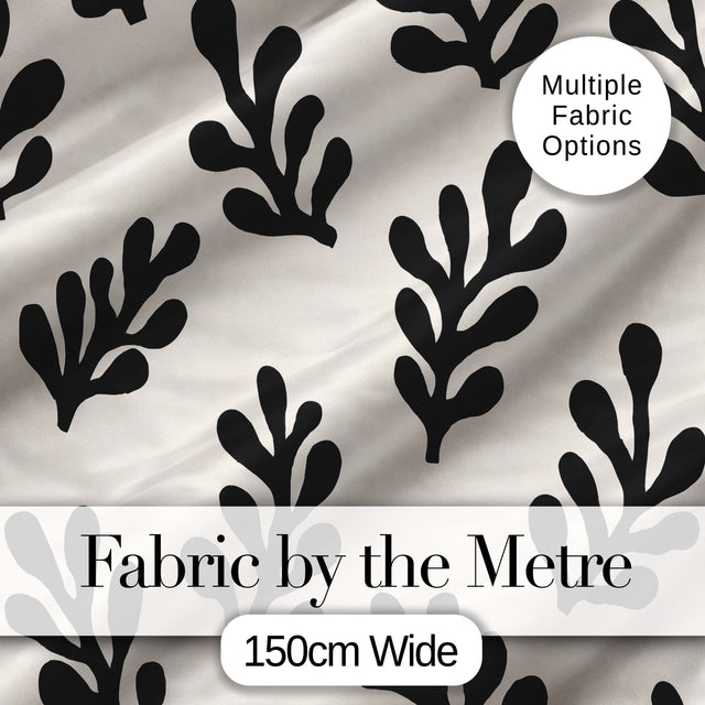 Topographic Contour Lines Black Cream Abstract Landscape Pattern  Digital Print Material by the Metre UK Sewing Quilting Textile