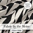 Wavy Zebra Lines Black Cream Organic Stripe Pattern Cute Unique Gift  Digital Print Material by the Metre UK Sewing Quilting Textile