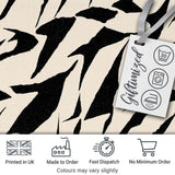 Wavy Zebra Lines Black Cream Organic Stripe Pattern Cute Unique Gift  Digital Print Material by the Metre UK Sewing Quilting Textile