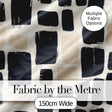 Flowing Wavy Lines Black Cream Organic Stripe Pattern Lovely  Digital Print Material by the Metre UK Sewing Quilting Textile