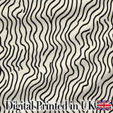 Abstract Cutout Grid Black Cream Modern Geometric Pattern Lovely  Digital Print Material by the Metre UK Sewing Quilting Textile