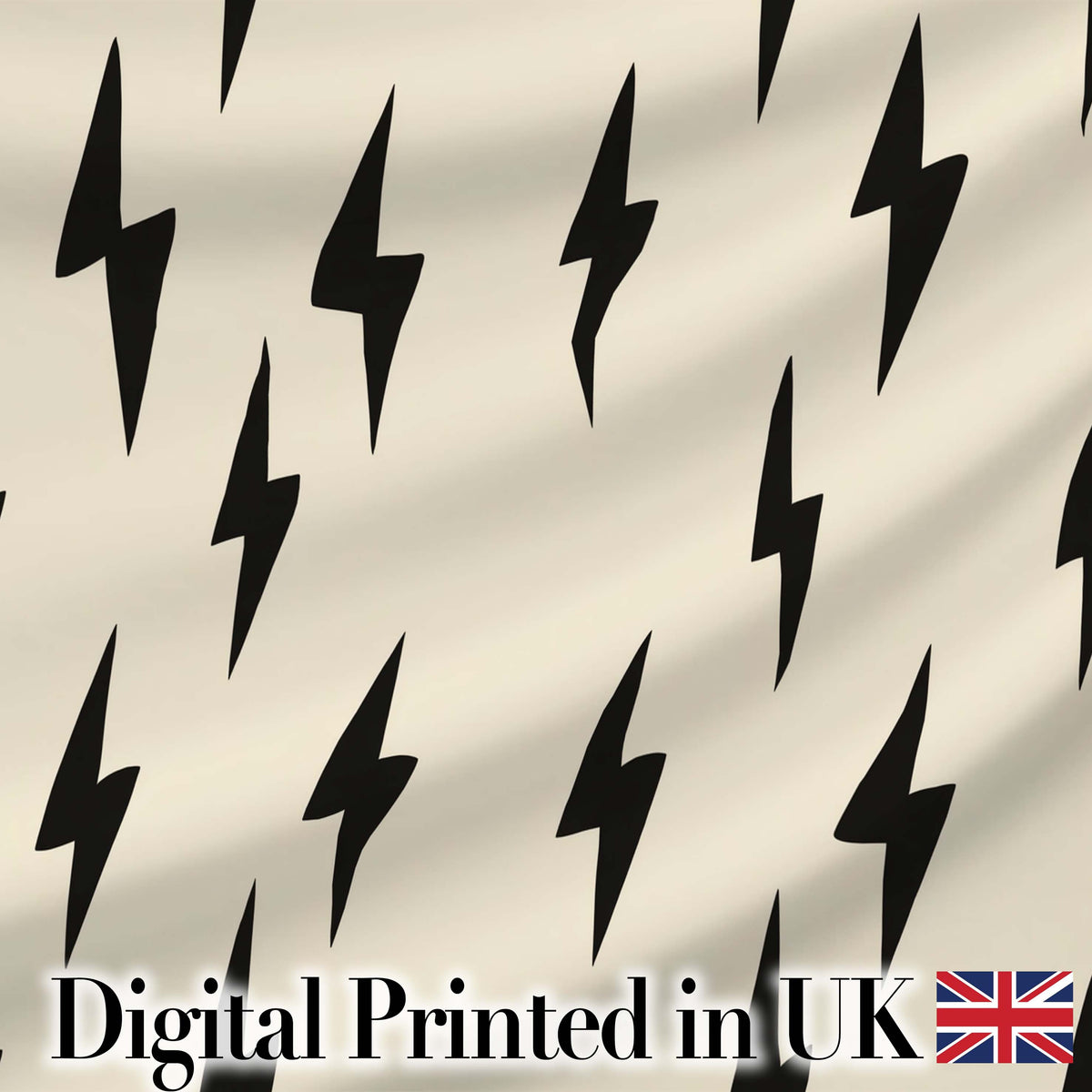 Abstract Oval Pebbles Black Cream Organic Shapes Pattern Lovely  Digital Print Material by the Metre UK Sewing Quilting Textile