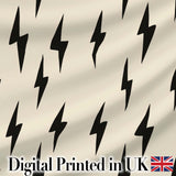 Abstract Oval Pebbles Black Cream Organic Shapes Pattern Lovely  Digital Print Material by the Metre UK Sewing Quilting Textile