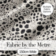Scattered Paint Droplets Black Beige Abstract Spot Pattern Lovely  Digital Print Material by the Metre UK Sewing Quilting Textile