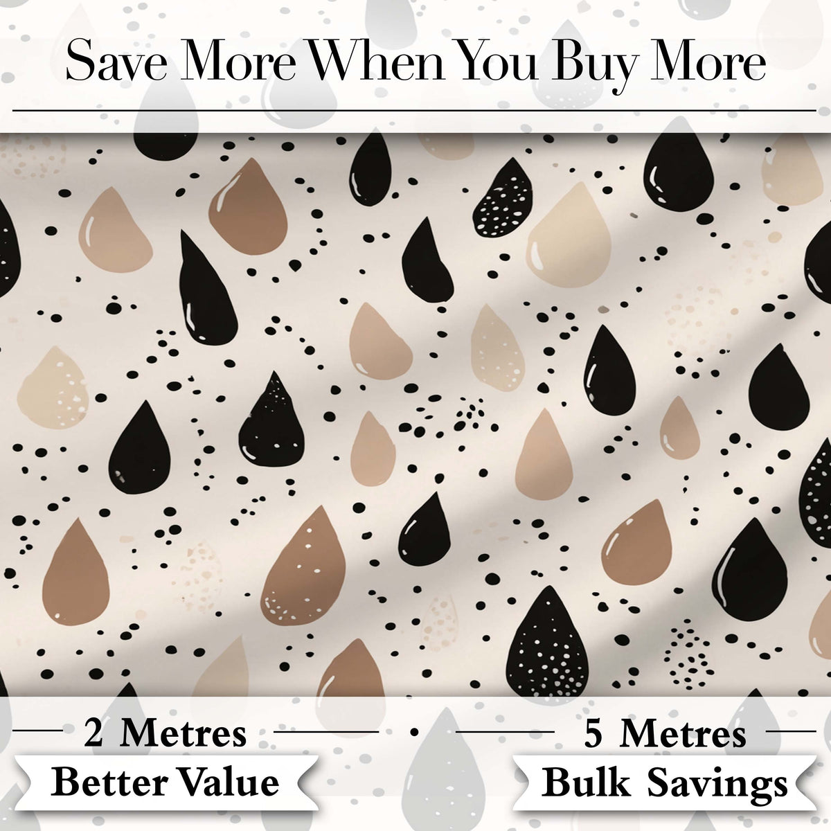 Botanical Leaf Silhouettes Black Cream Organic Nature Pattern Lovely  Digital Print Material by the Metre UK Sewing Quilting Textile