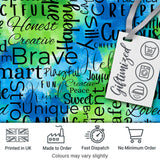 Splatter Paint Typography Multicolour Black Motivational Word Lovely  Digital Print Material by the Metre UK Sewing Quilting Textile
