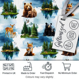 Cute Animal Alphabet Nursery Pattern Beautiful Coffee Cup Lovely  Digital Print Material by the Metre UK Sewing Quilting Textile