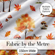 Watercolor Fox Floral Artistic Pattern Stylish Everyday  Lovely  Digital Print Material by the Metre UK Sewing Quilting Textile