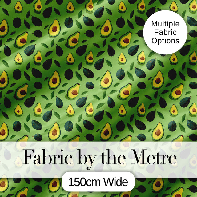 Watercolor Avocado Botanical Pattern Perfect Gift for Her Lovely  Digital Print Material by the Metre UK Sewing Quilting Textile