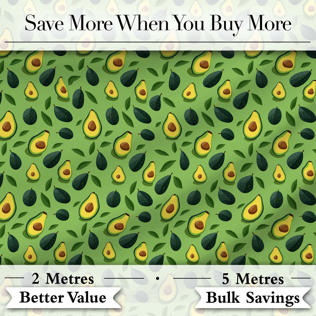 Watercolor Avocado Botanical Pattern Perfect Gift for Her Lovely  Digital Print Material by the Metre UK Sewing Quilting Textile