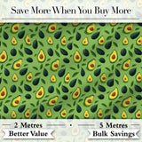 Watercolor Avocado Botanical Pattern Perfect Gift for Her Lovely  Digital Print Material by the Metre UK Sewing Quilting Textile