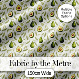 Watercolor Avocado Pear Leaf Botanical Seamless Pattern Lovely  Digital Print Material by the Metre UK Sewing Quilting Textile