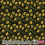 Green Avocado Pear Seamless Pattern Textured Background Botanical  Digital Print Material by the Metre UK Sewing Quilting Textile