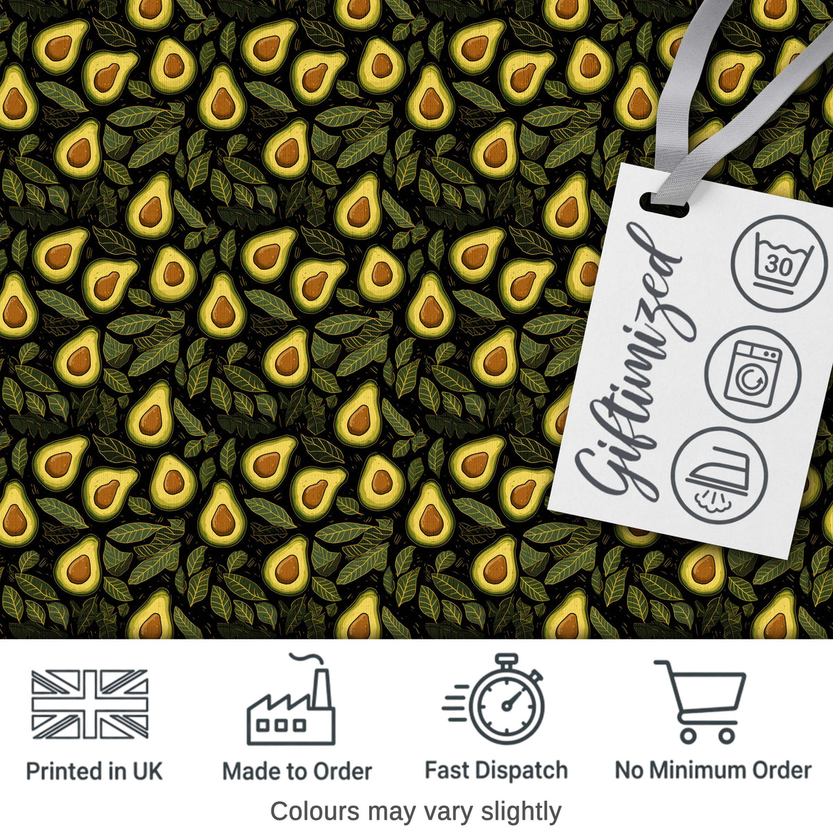 Green Avocado Pear Seamless Pattern Textured Background Botanical  Digital Print Material by the Metre UK Sewing Quilting Textile