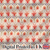Classic Beige Black Ornamental Damask Seamless Pattern Vintage  Digital Print Material by the Metre UK Sewing Quilting Textile