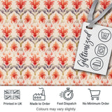 Classic Beige Black Ornamental Damask Seamless Pattern Vintage  Digital Print Material by the Metre UK Sewing Quilting Textile