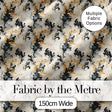 Blue Gold Baroque Floral Seamless Pattern Luxury Vintage Ornamental  Digital Print Material by the Metre UK Sewing Quilting Textile