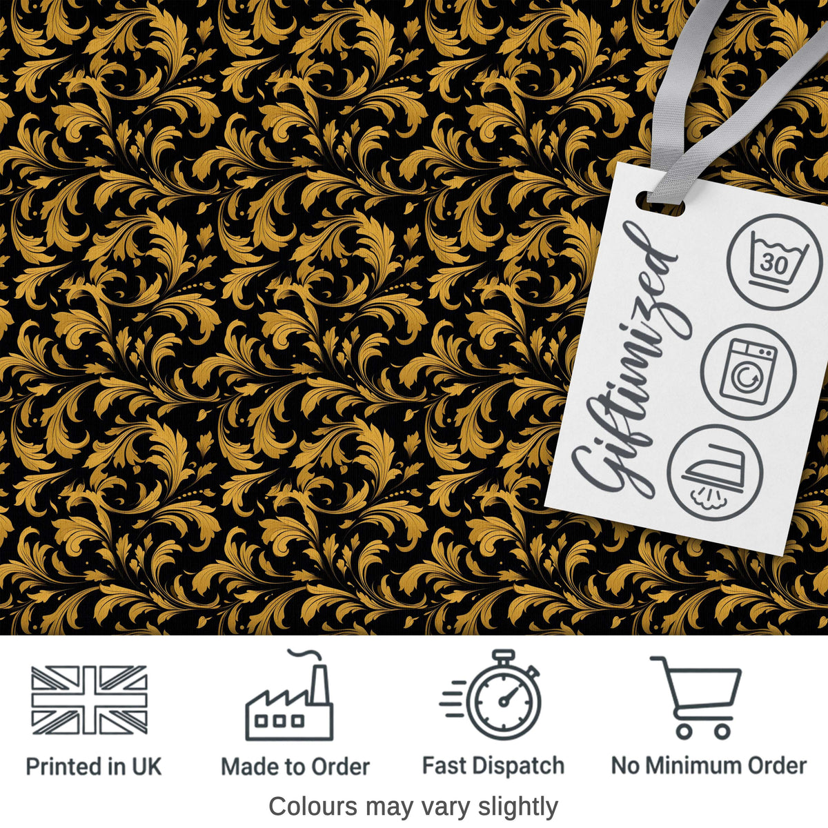 Antique Beige Floral Damask Seamless Pattern Vintage Classic Lovely  Digital Print Material by the Metre UK Sewing Quilting Textile