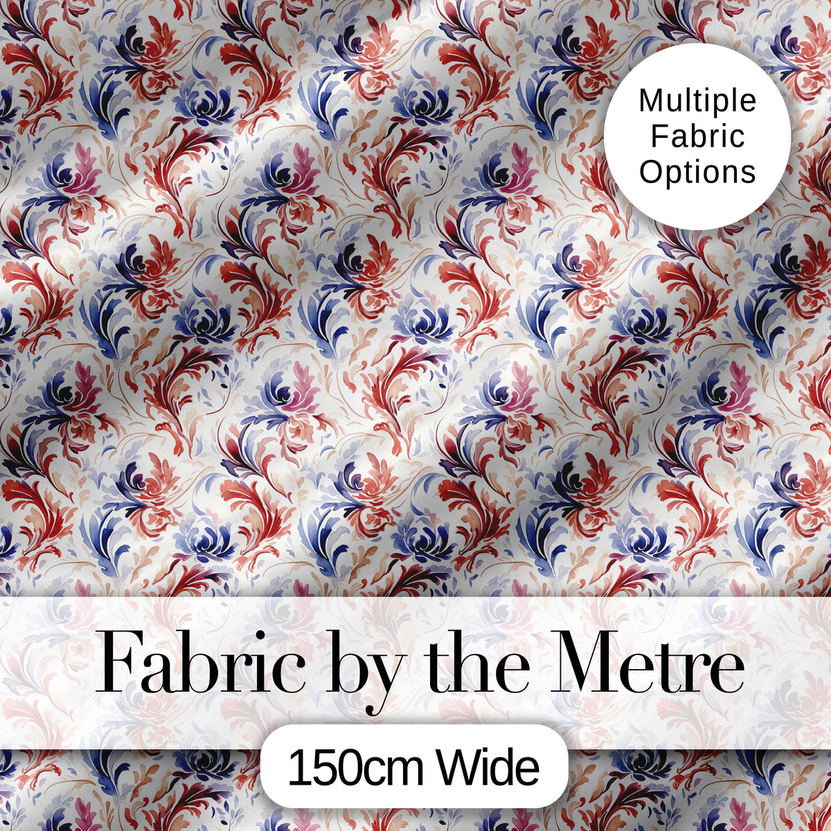 Orange Gold Baroque Floral Dark Background Luxury Ornamental Design  Digital Print Material by the Metre UK Sewing Quilting Textile