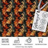 Classic Gold Black Baroque Seamless Pattern Elegant Luxury Lovely  Digital Print Material by the Metre UK Sewing Quilting Textile