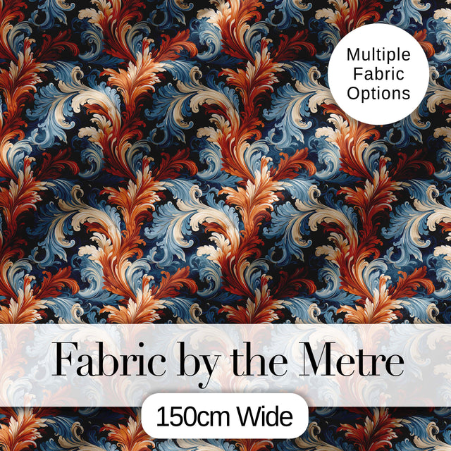 Ivory Gold Damask Seamless Pattern Classic Elegant Ornamental Lovely  Digital Print Material by the Metre UK Sewing Quilting Textile