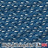 Beige Whale Ocean Seamless Pattern Soft Marine Life Illustration  Digital Print Material by the Metre UK Sewing Quilting Textile