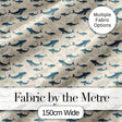 Watercolour Whale Seamless Pattern Soft Ocean Marine Animal Design  Digital Print Material by the Metre UK Sewing Quilting Textile