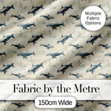 Ocean Whale Seamless Pattern Distressed Beige Marine Animal Design  Digital Print Material by the Metre UK Sewing Quilting Textile