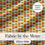 Sketch Style Burger Seamless Pattern Fast Food Illustration Design  Digital Print Material by the Metre UK Sewing Quilting Textile