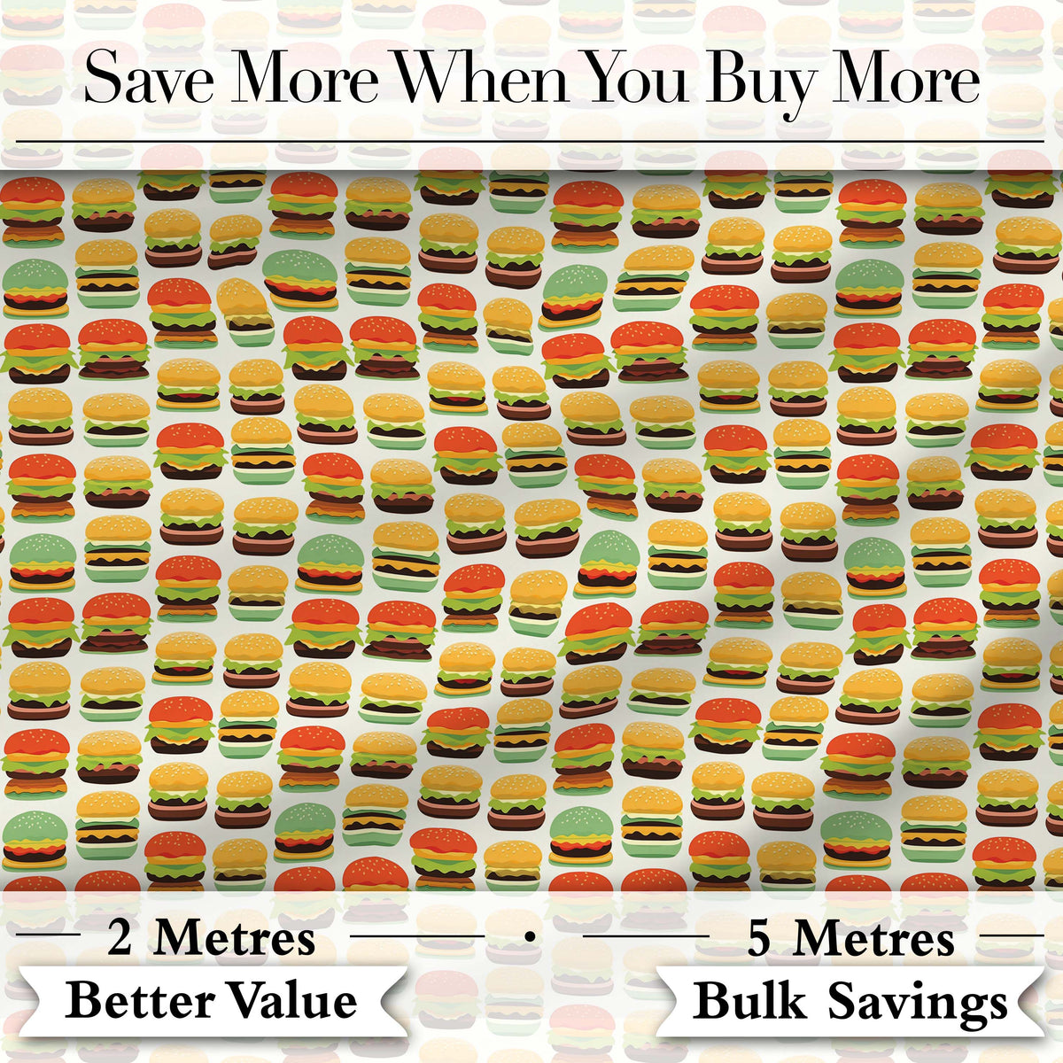 Sketch Style Burger Seamless Pattern Fast Food Illustration Design  Digital Print Material by the Metre UK Sewing Quilting Textile