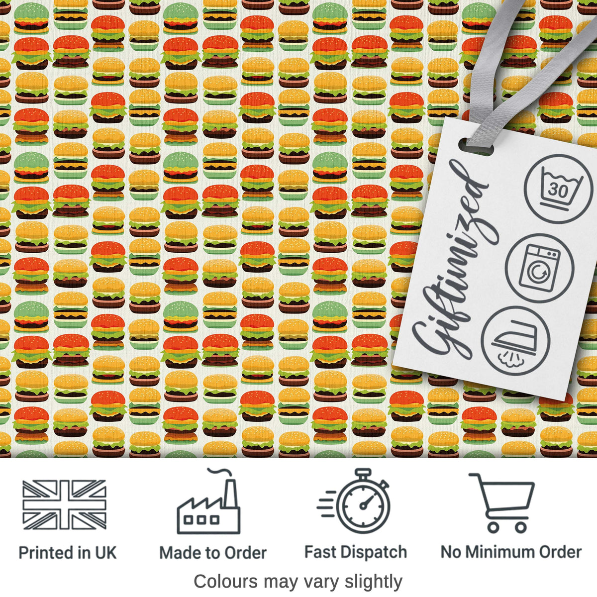 Sketch Style Burger Seamless Pattern Fast Food Illustration Design  Digital Print Material by the Metre UK Sewing Quilting Textile