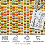 Sketch Style Burger Seamless Pattern Fast Food Illustration Design  Digital Print Material by the Metre UK Sewing Quilting Textile