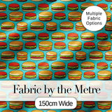 Vintage Burger Seamless Pattern Mint Background Fast Food Design  Digital Print Material by the Metre UK Sewing Quilting Textile